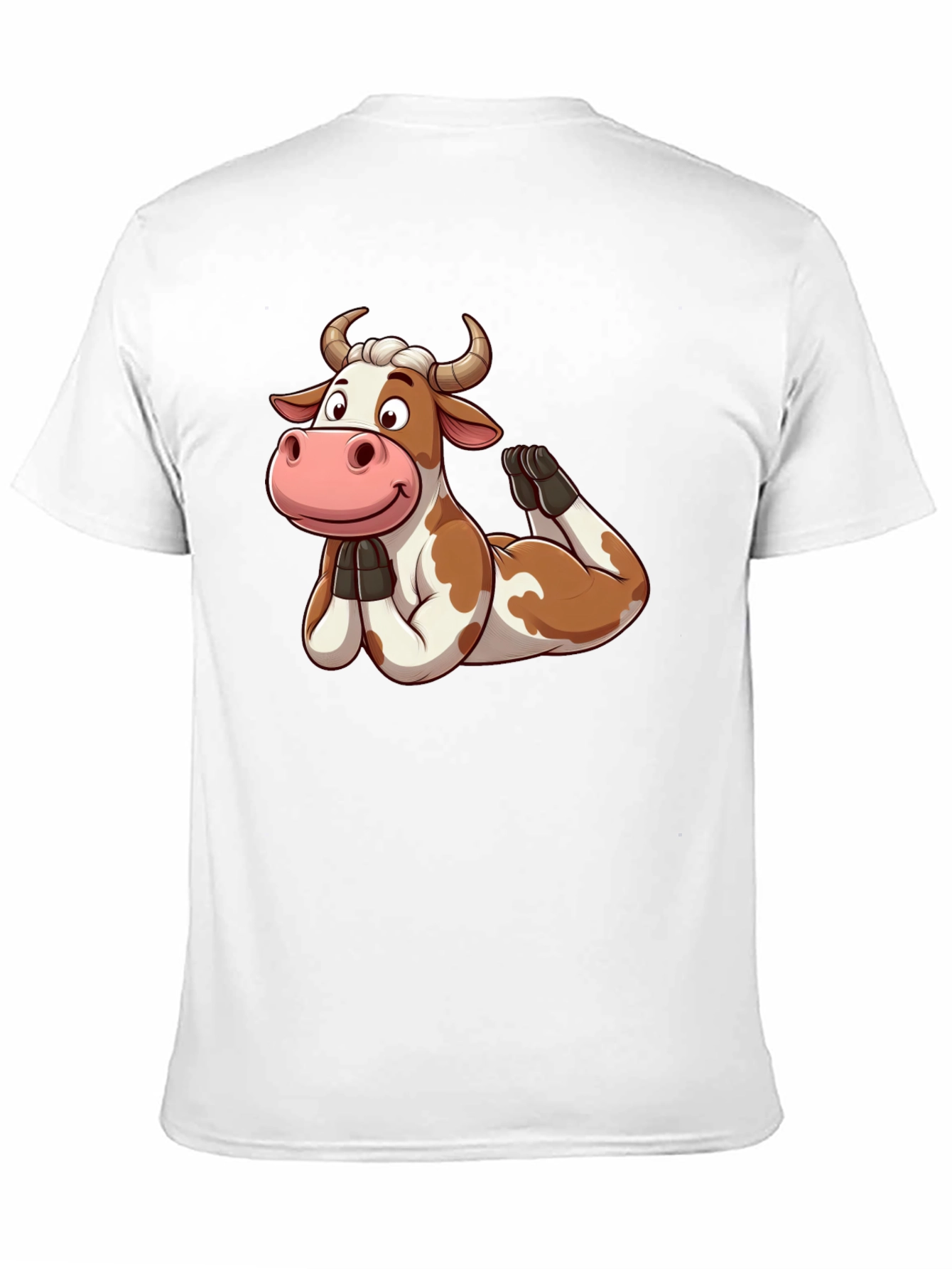 Funny Cow Yoga Pose Graphic T-Shirt