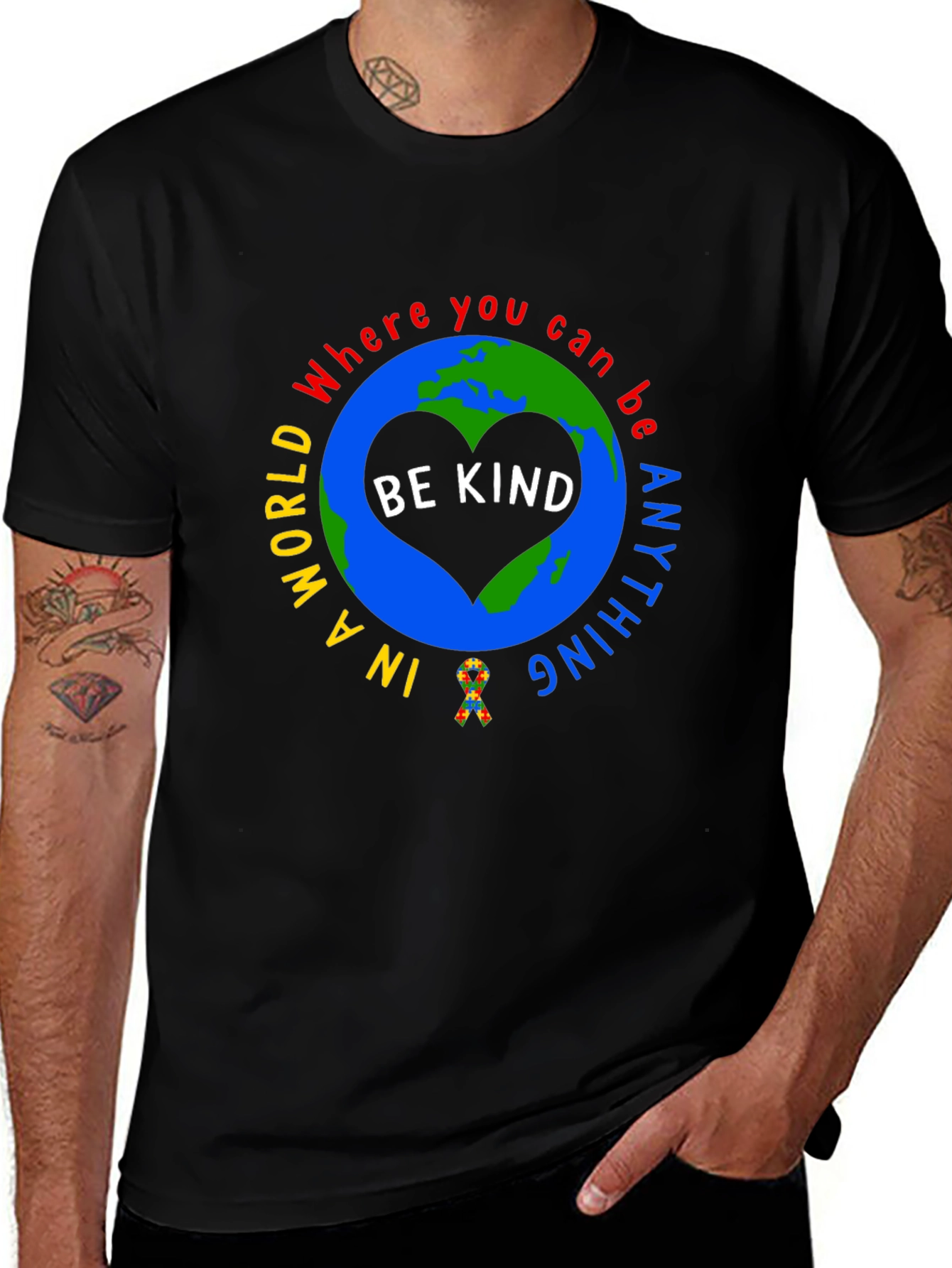 Be Kind Autism Awareness Graphic Tee