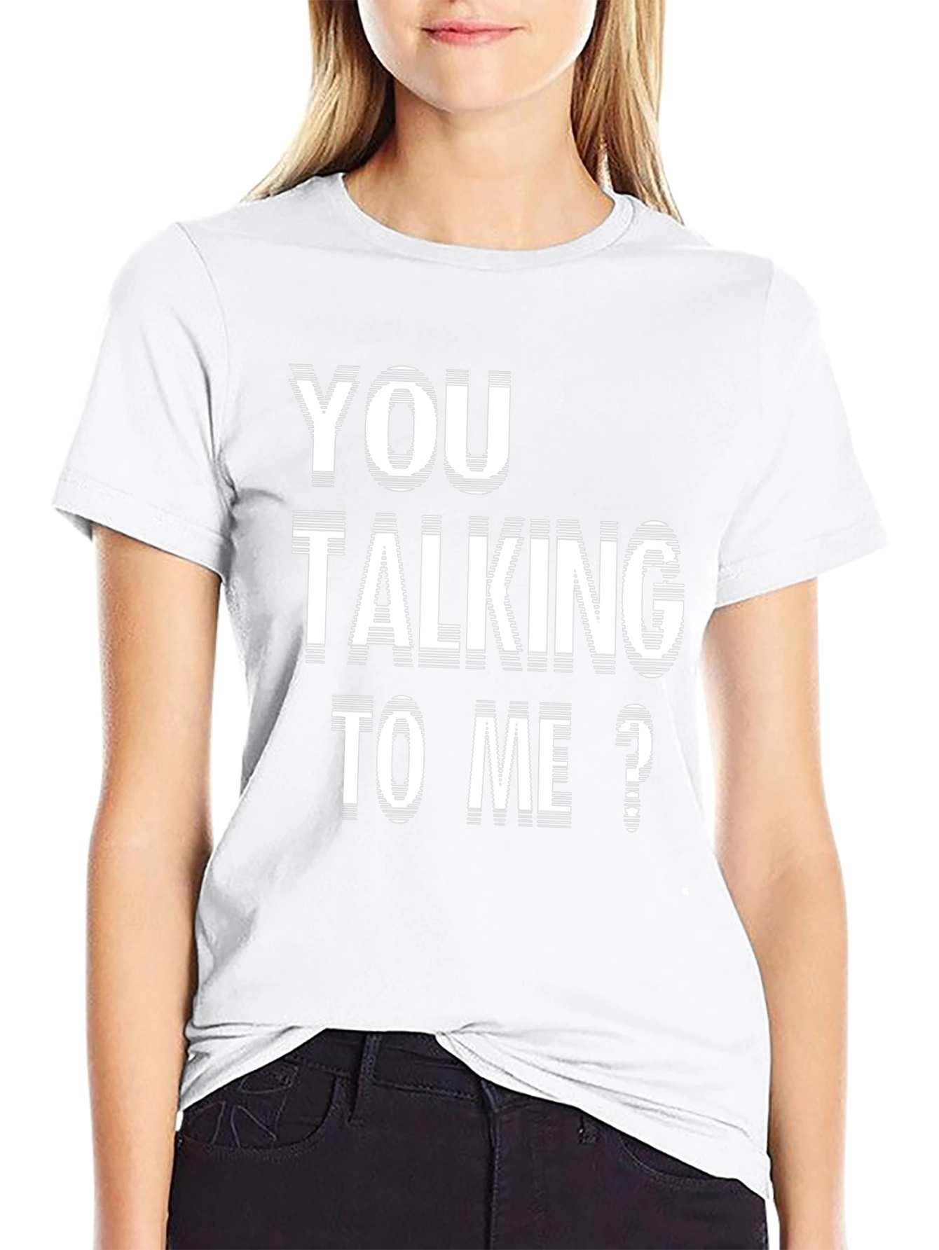 You Talking To Me? Black Graphic Tee