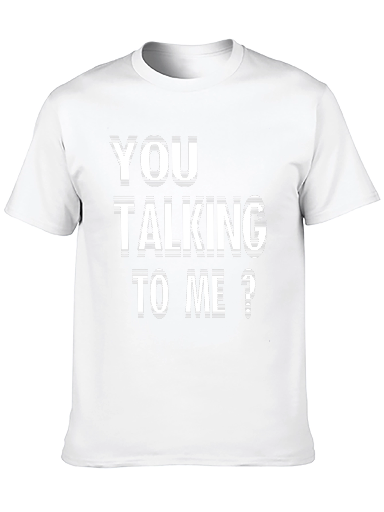 You Talking To Me? Black Graphic Tee