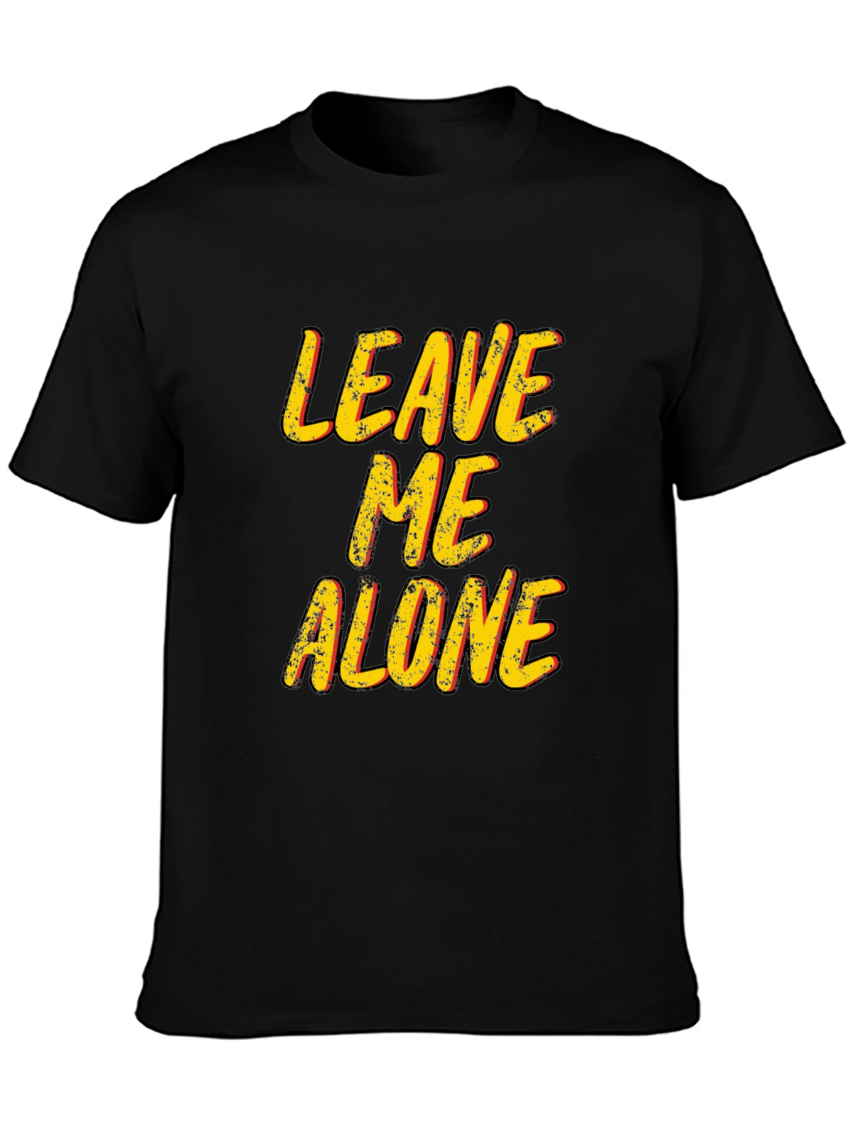 Leave Me Alone T-Shirt - Black Graphic Tee