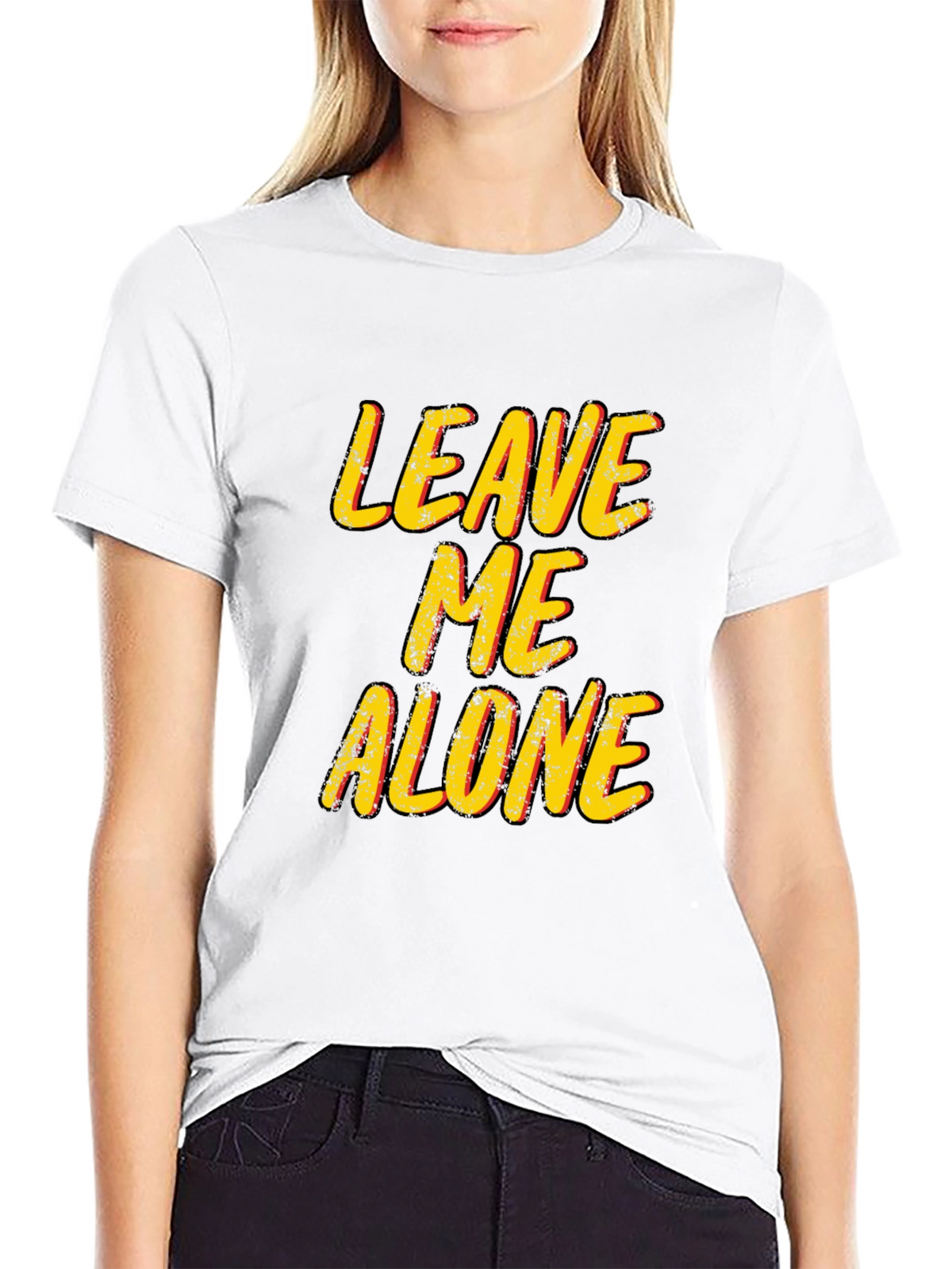 Leave Me Alone T-Shirt - Black Graphic Tee