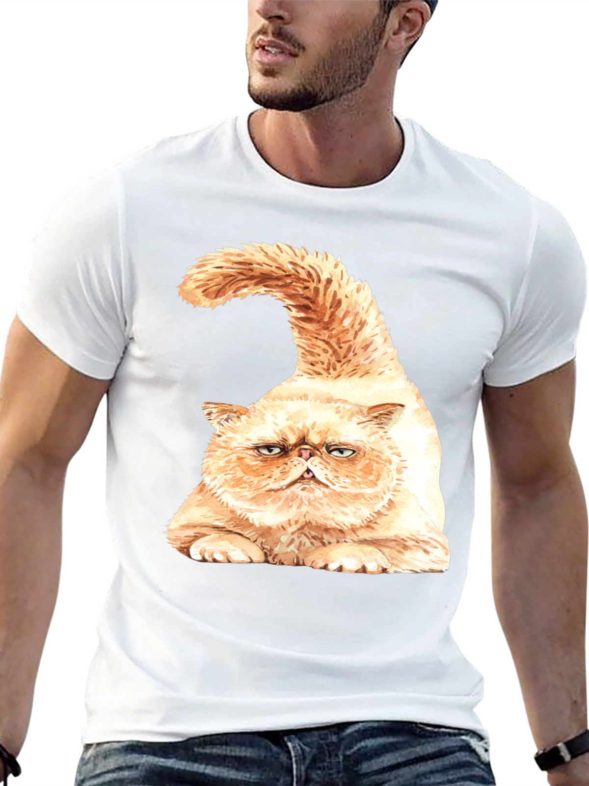 Grumpy Cat Graphic T-Shirt - Black