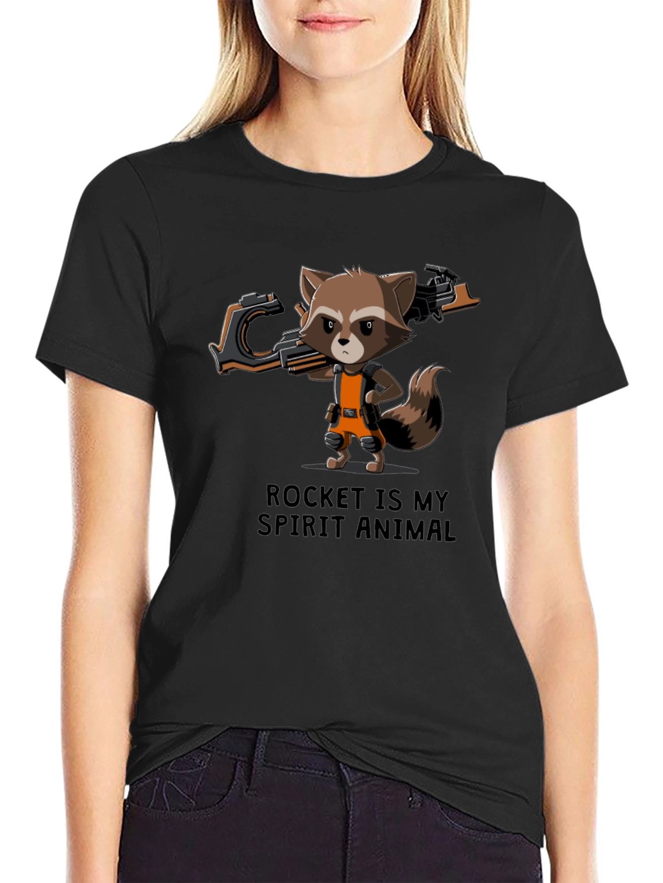 Rocket Raccoon Spirit Animal Graphic Tee