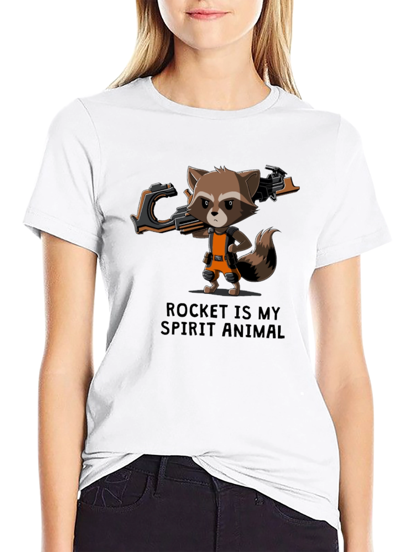 Rocket Raccoon Spirit Animal Graphic Tee