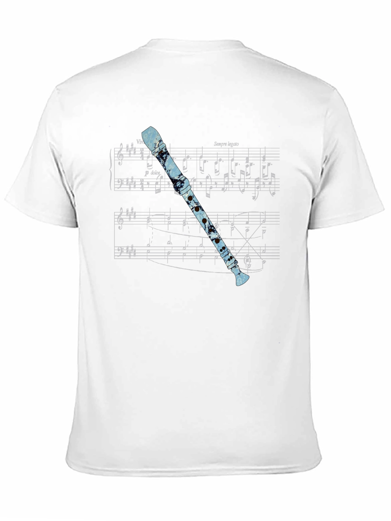 Music Lovers Flute Graphic Tee