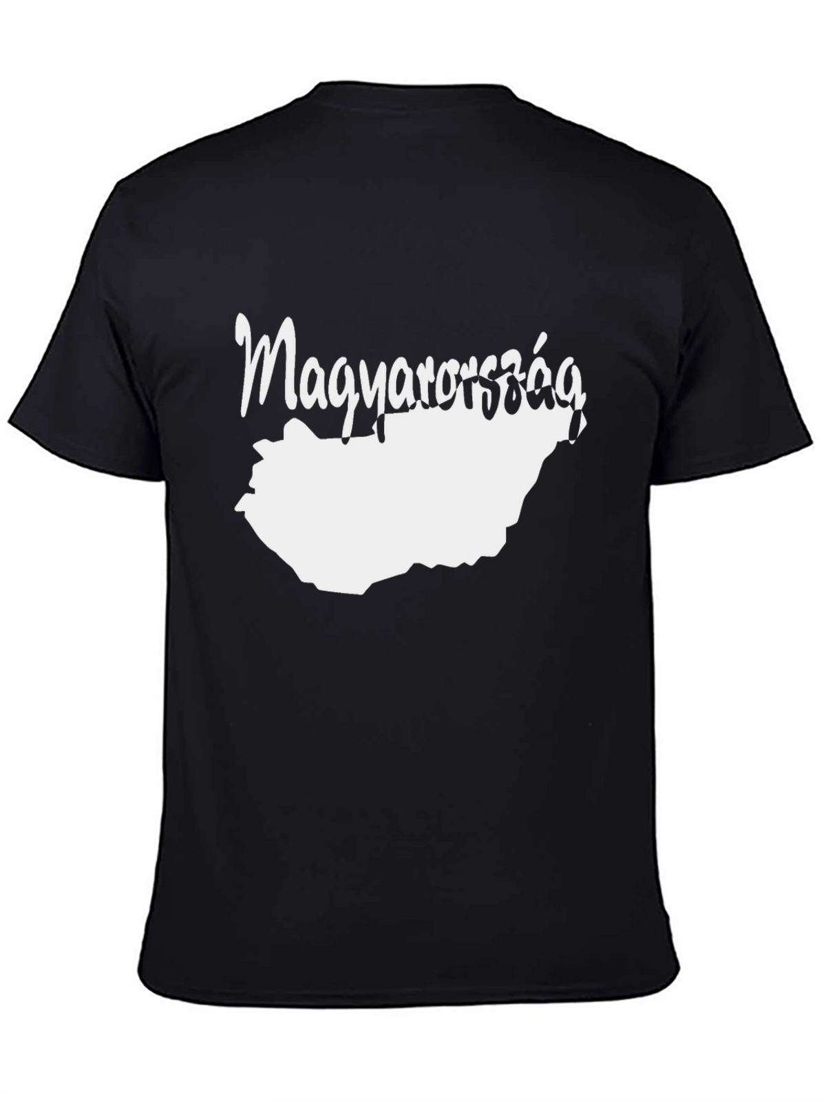 Magyarország Map T-Shirt - Black Cotton Tee