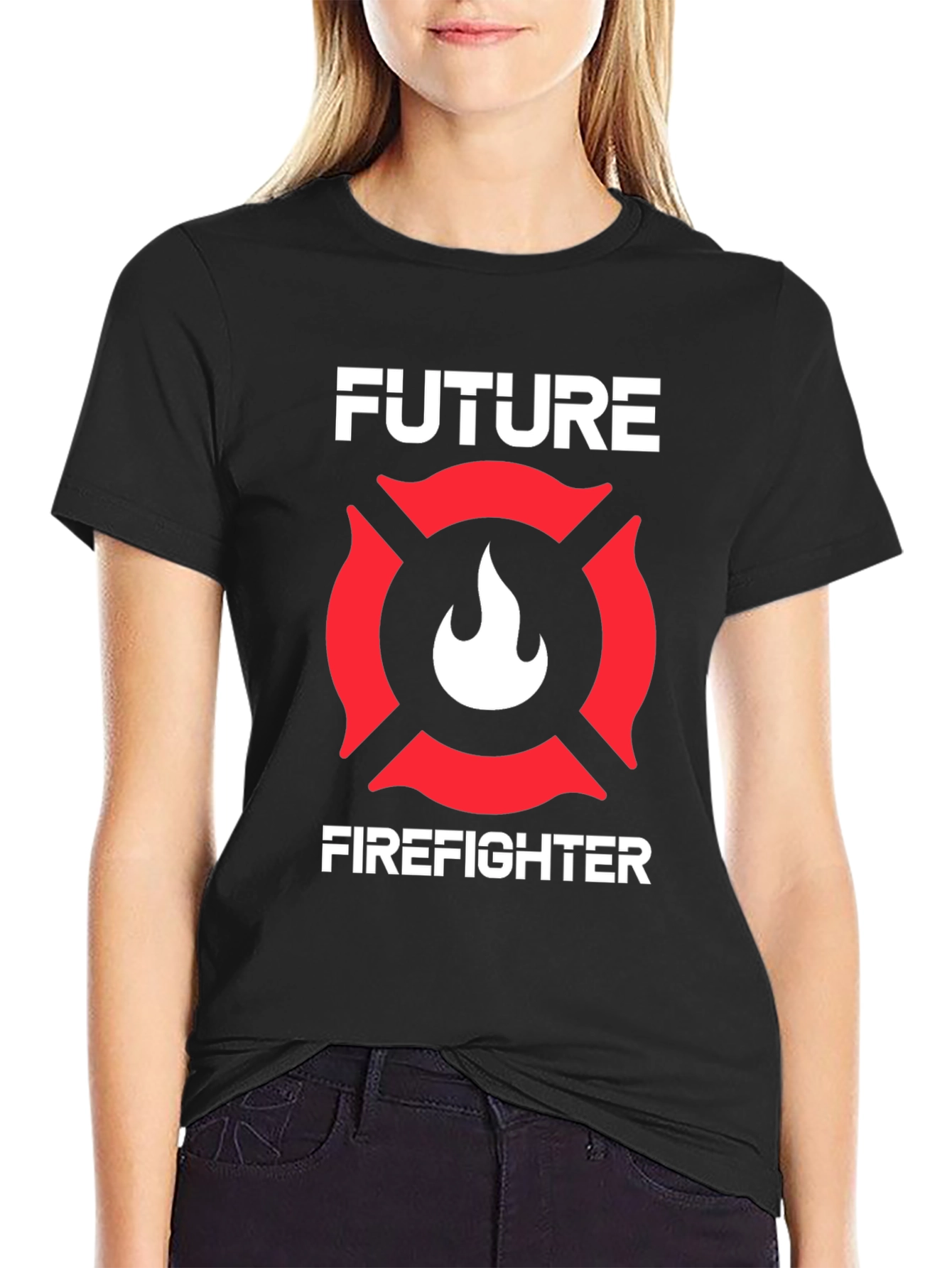 Future Firefighter Black T-Shirt