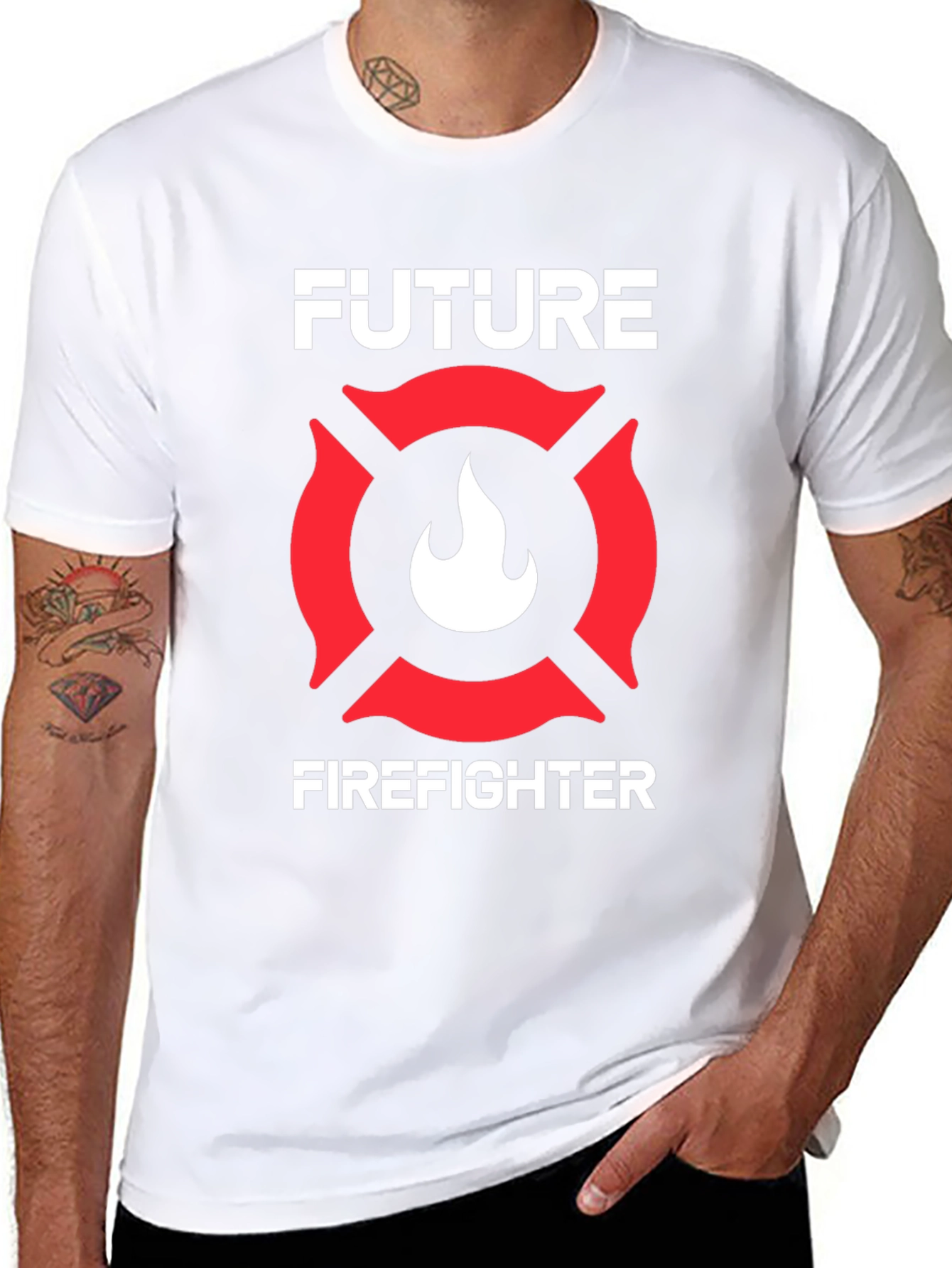 Future Firefighter Black T-Shirt