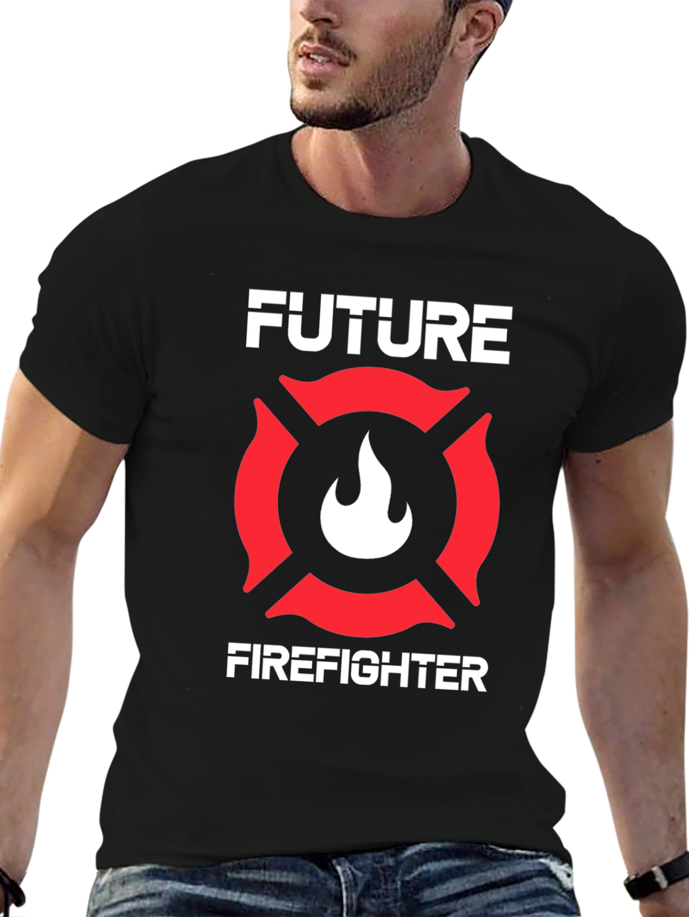 Future Firefighter Black T-Shirt