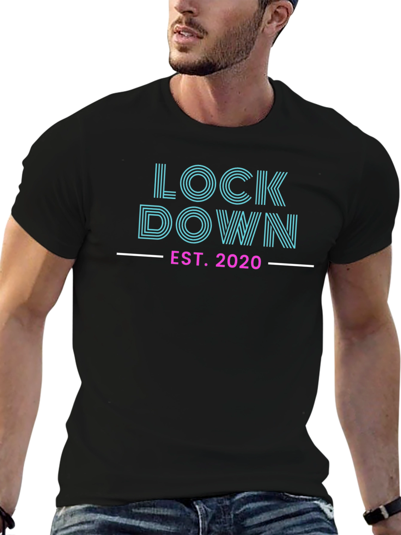 Lockdown 2020 Graphic Tee - Stylish Quarantine T-Shirt