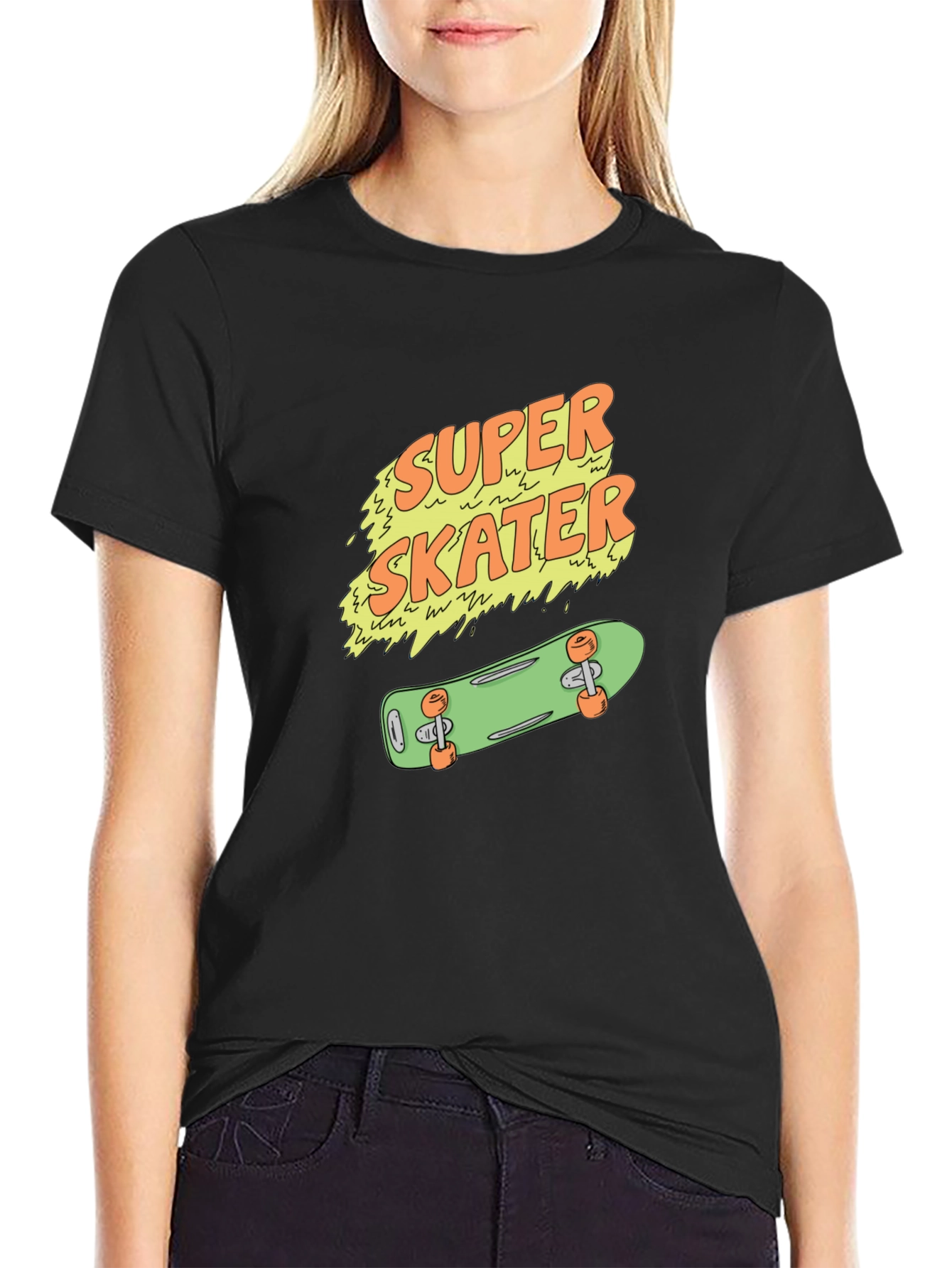 Super Skater Graphic Tee - Cool Skateboard T-Shirt