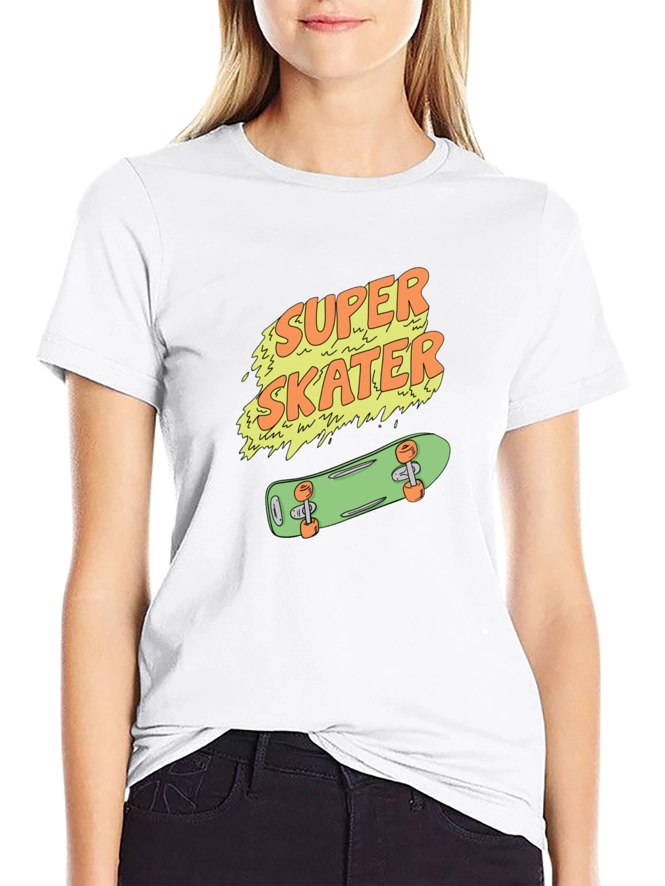 Super Skater Graphic Tee - Cool Skateboard T-Shirt
