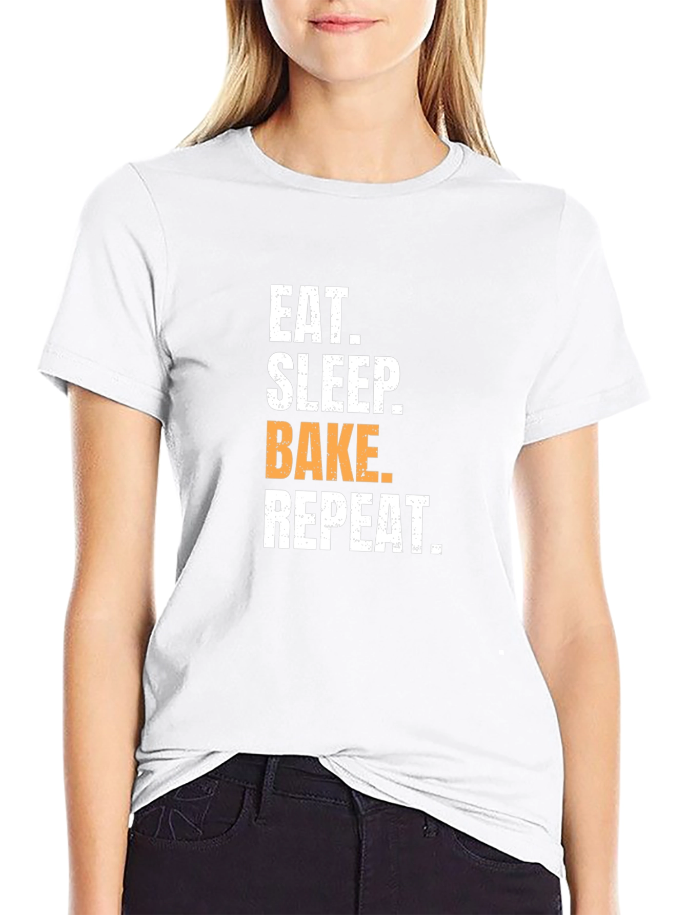 Eat Sleep Bake Repeat T-Shirt - Baking Enthusiast Apparel