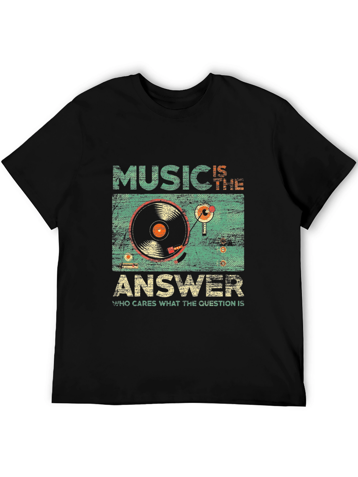Music is the Answer Retro Graphic Tee