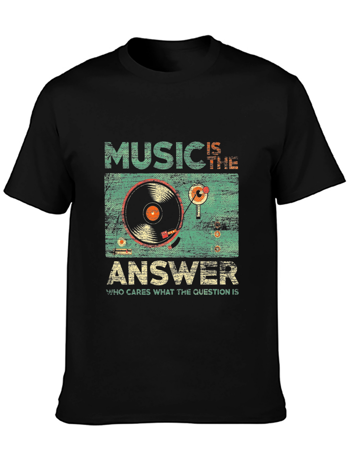 Music is the Answer Retro Graphic Tee