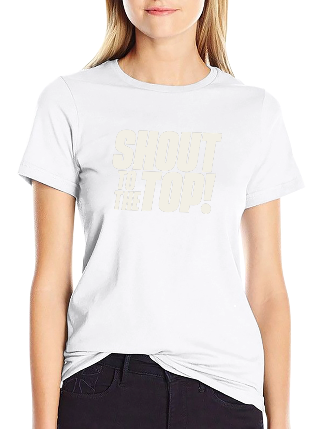 Shout to the Top Black T-Shirt