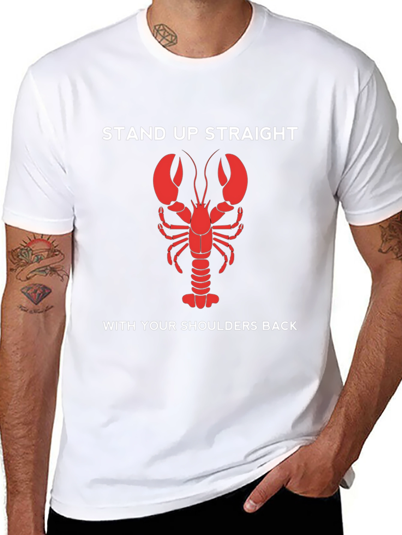 Lobster Posture T-Shirt - Stand Up Straight!