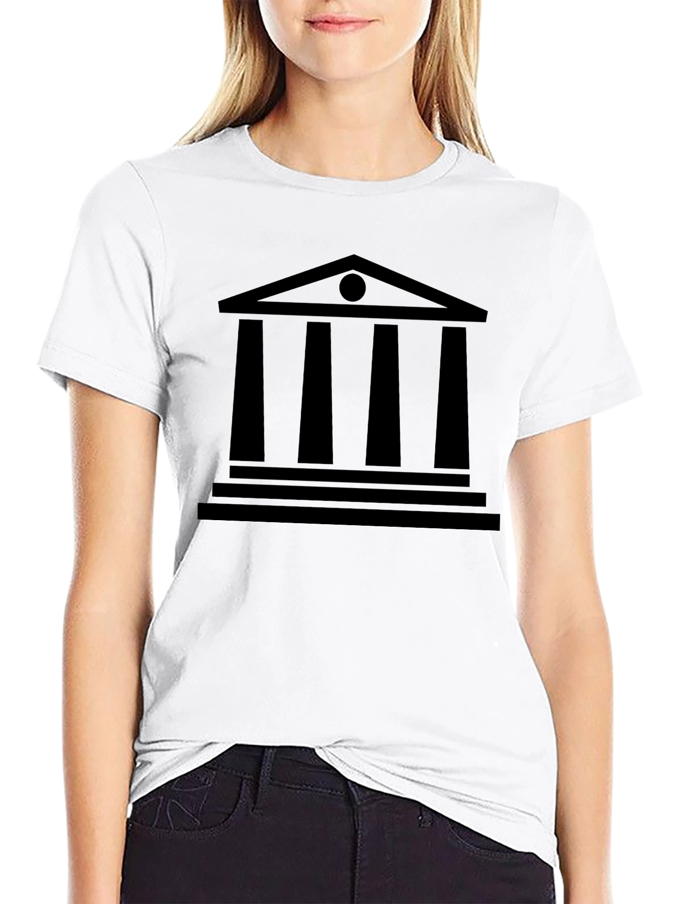Classic Greek Temple Graphic T-Shirt
