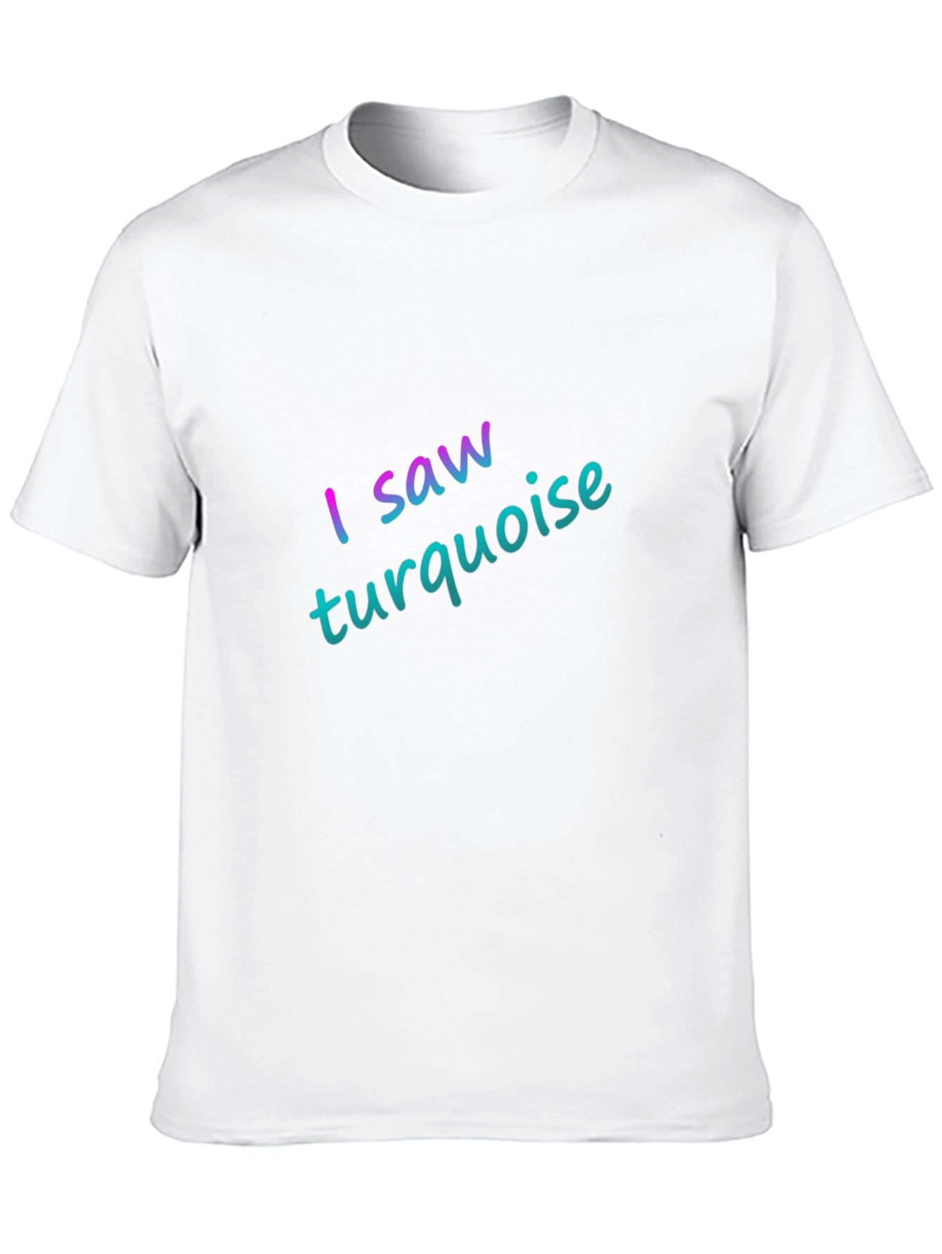 I Saw Turquoise Black T-Shirt