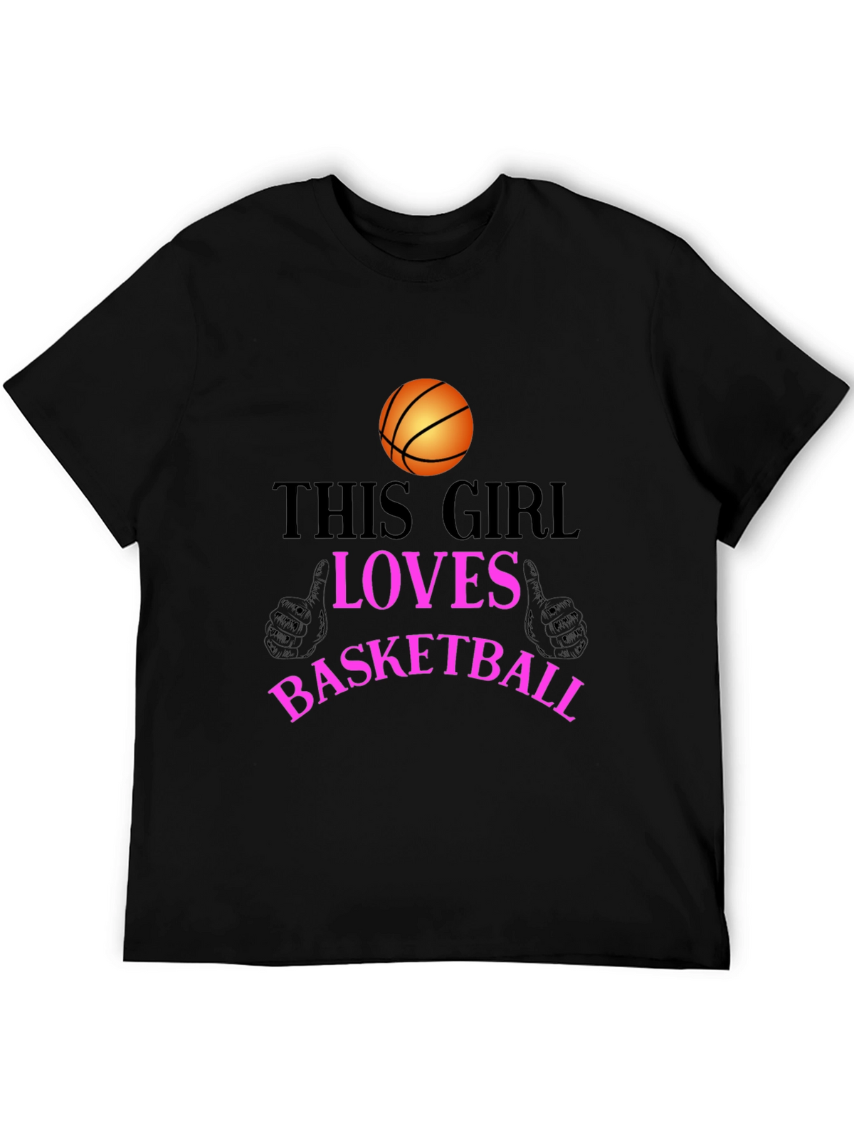 Basketball Lover T-Shirt - This Girl Loves Basketball