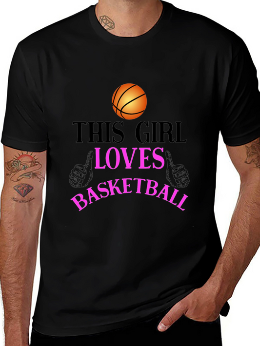 Basketball Lover T-Shirt - This Girl Loves Basketball