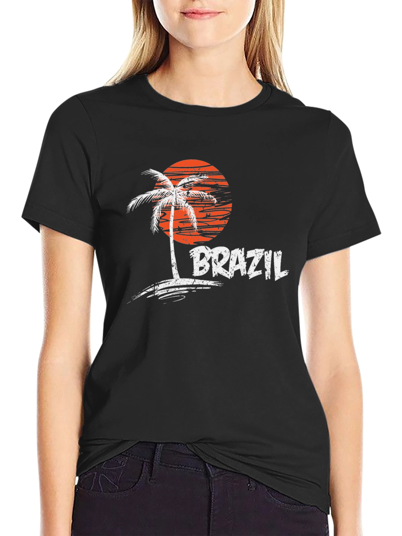 Brazil Palm Tree Graphic T-Shirt