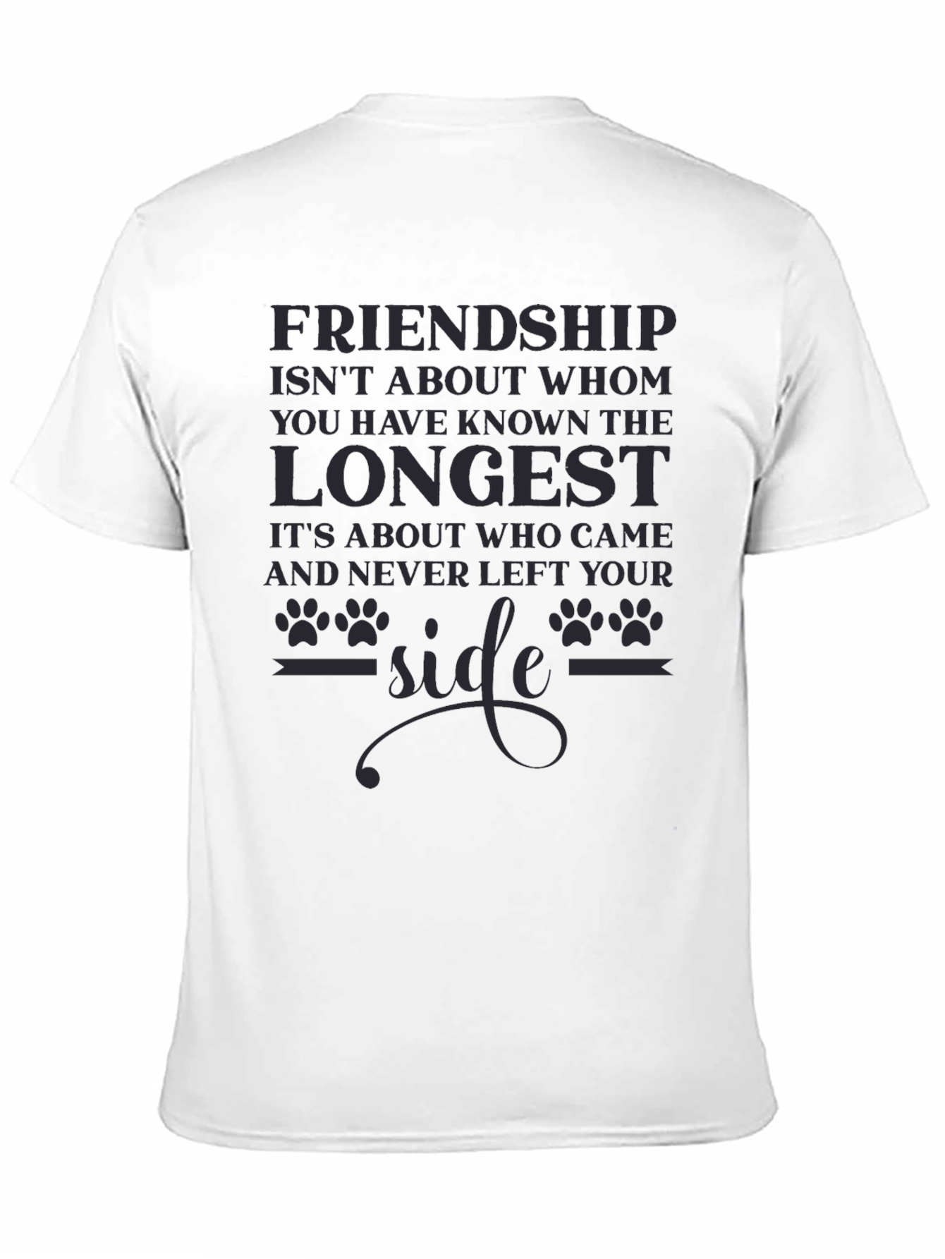 Friendship Slogan Graphic Tee