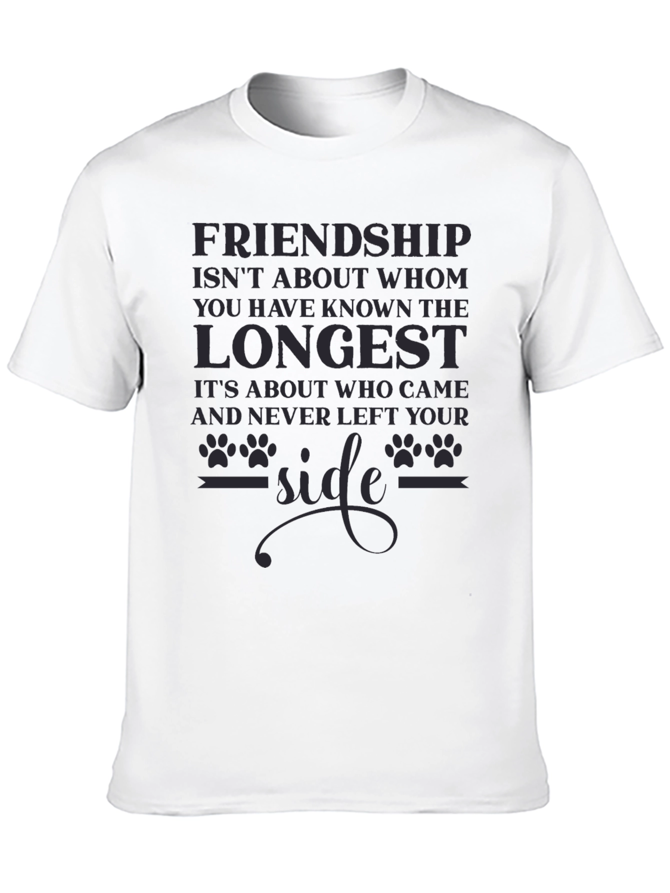 Friendship Slogan Graphic Tee