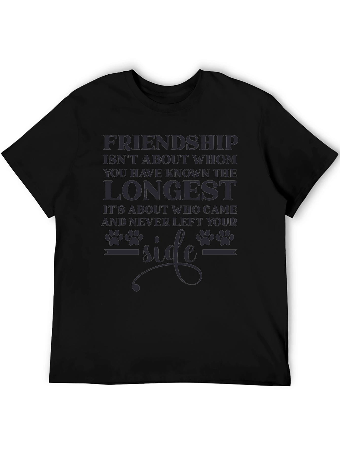 Friendship Slogan Graphic Tee