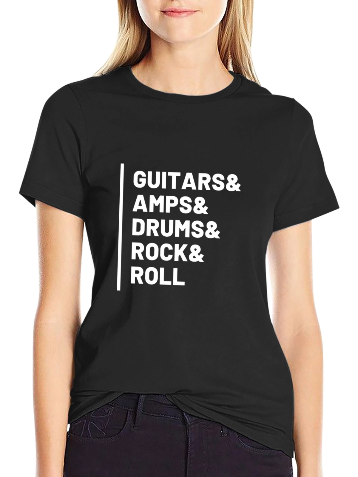 Rock & Roll T-Shirt - Guitars Amps Drums!