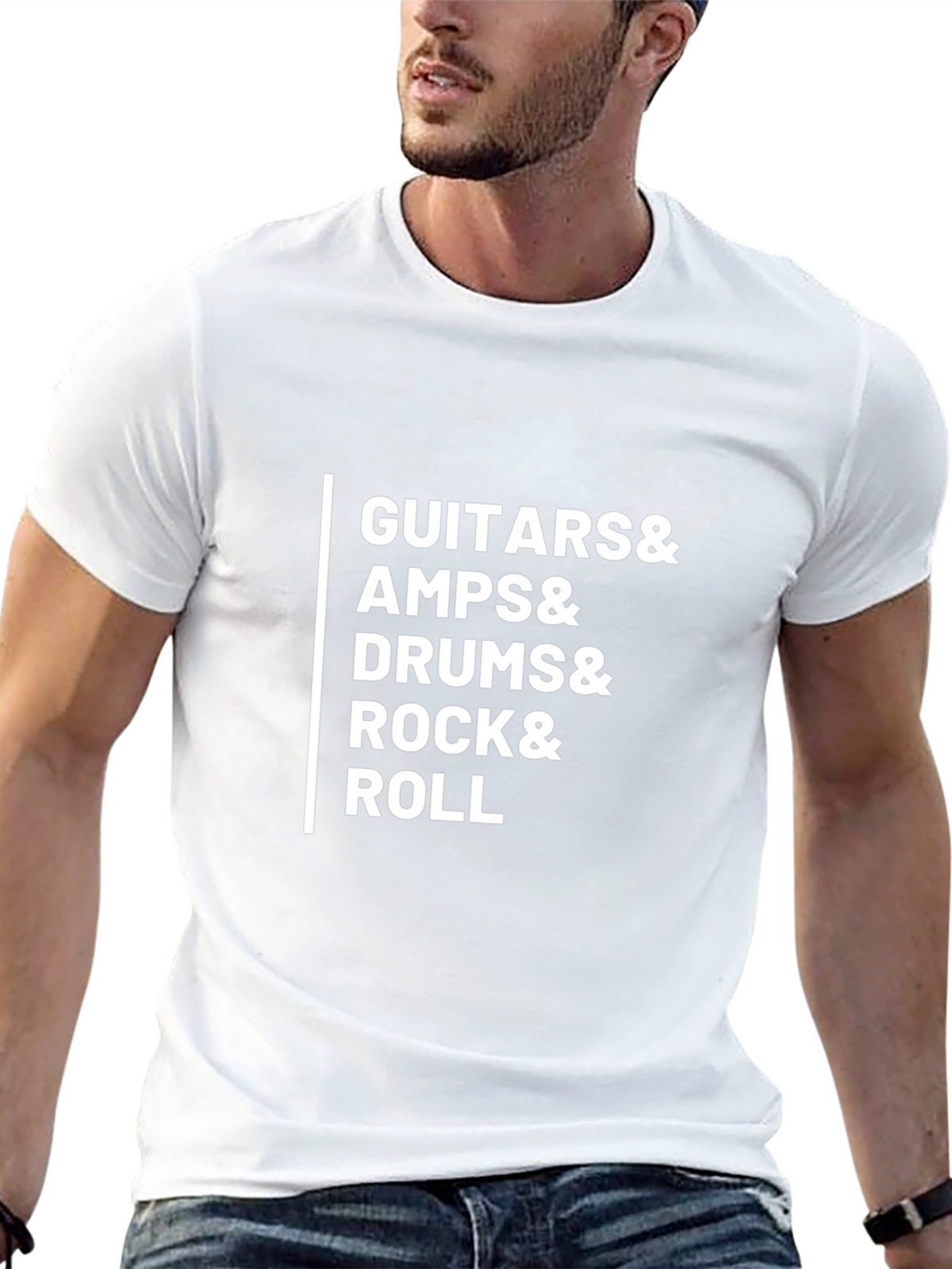 Rock & Roll T-Shirt - Guitars Amps Drums!