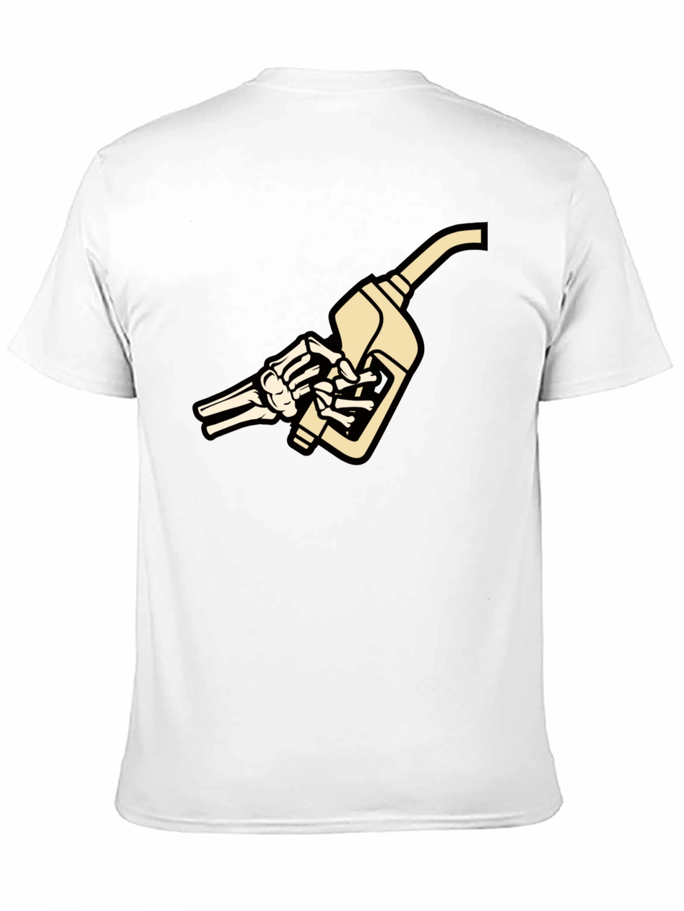 Skeleton Hand Fuel Pump Graphic T-Shirt