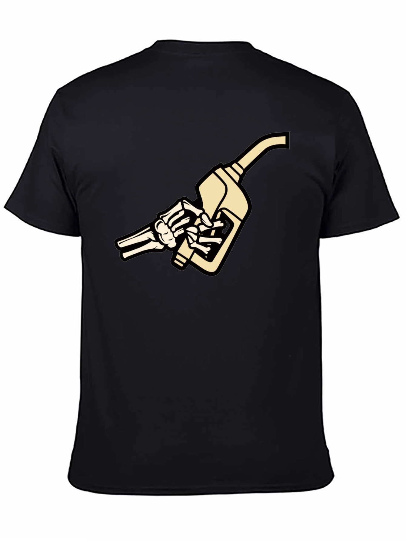 Skeleton Hand Fuel Pump Graphic T-Shirt