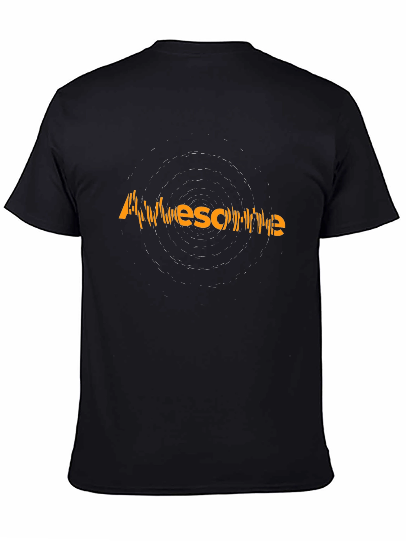 Awesome Graphic Tee - Mens Black Cotton T-Shirt