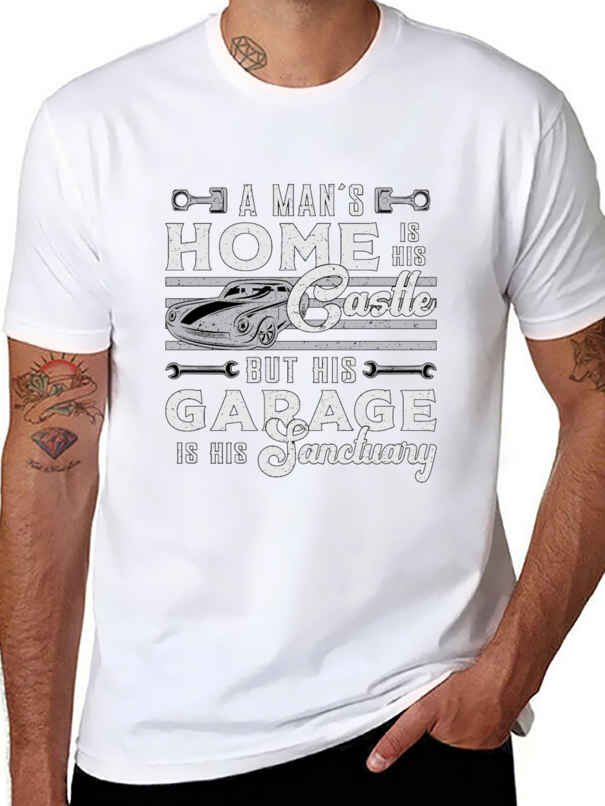 Mens Garage Sanctuary Graphic Tee