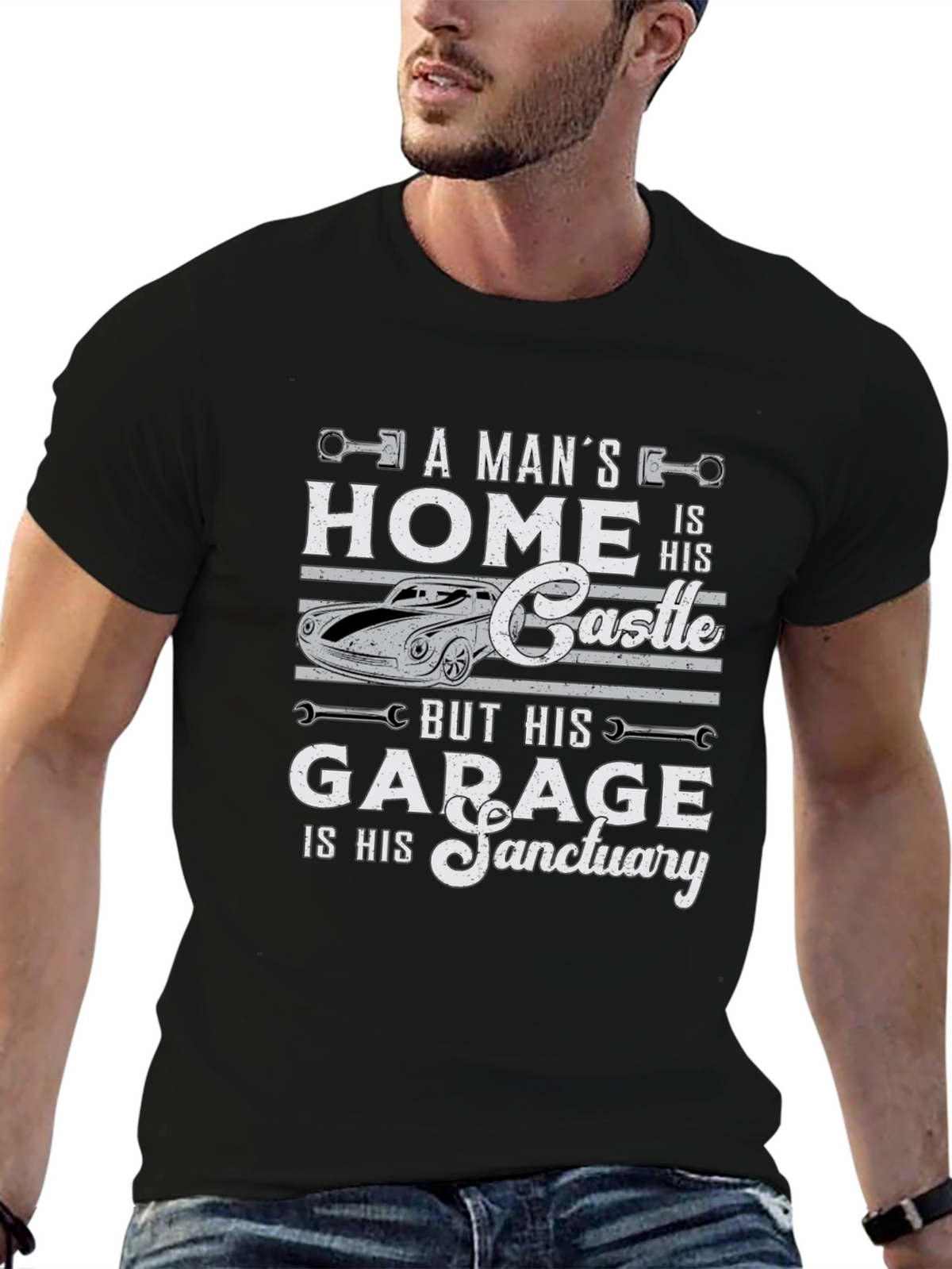 Mens Garage Sanctuary Graphic Tee
