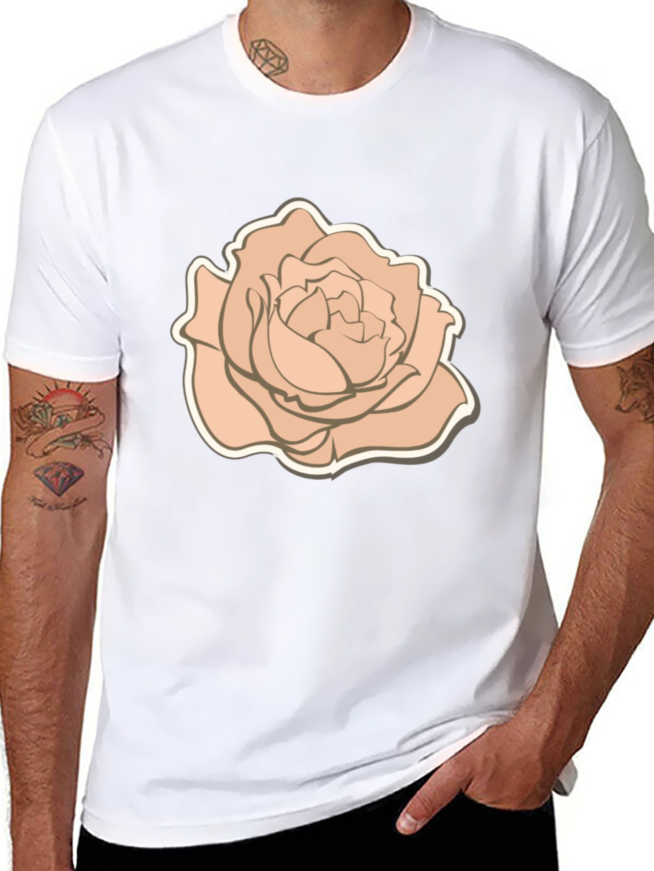 Rose Graphic T-Shirt - Stylish Casual Wear
