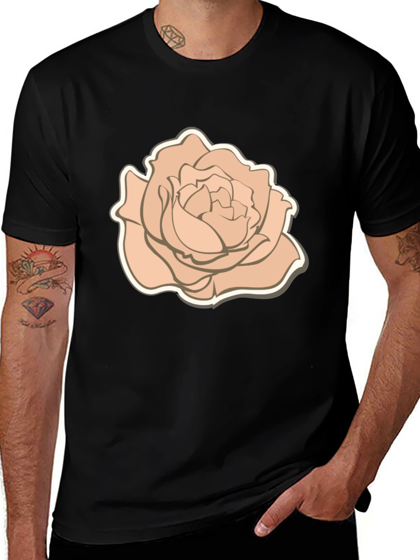Rose Graphic T-Shirt - Stylish Casual Wear