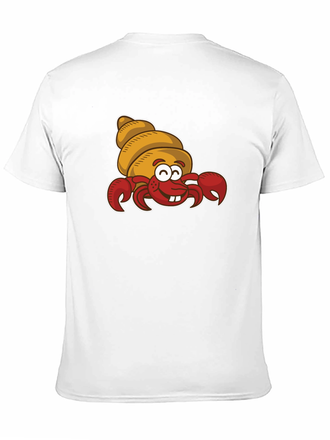 Cartoon Hermit Crab Graphic T-Shirt