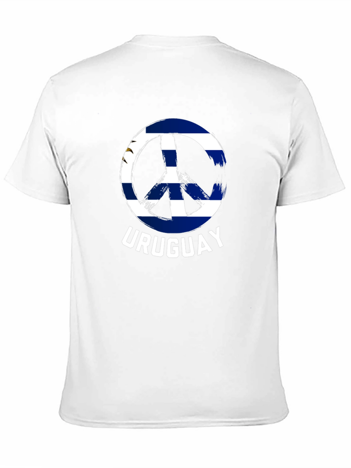 Uruguay Peace Sign T-Shirt - Black Cotton Tee
