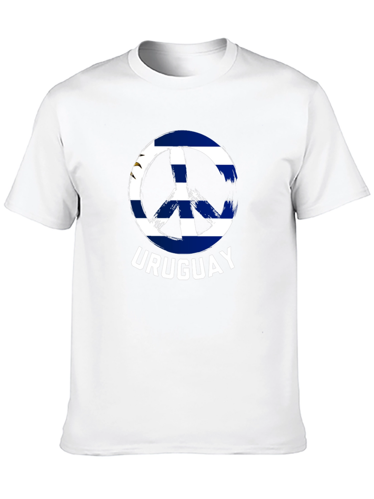 Uruguay Peace Sign T-Shirt - Black Cotton Tee