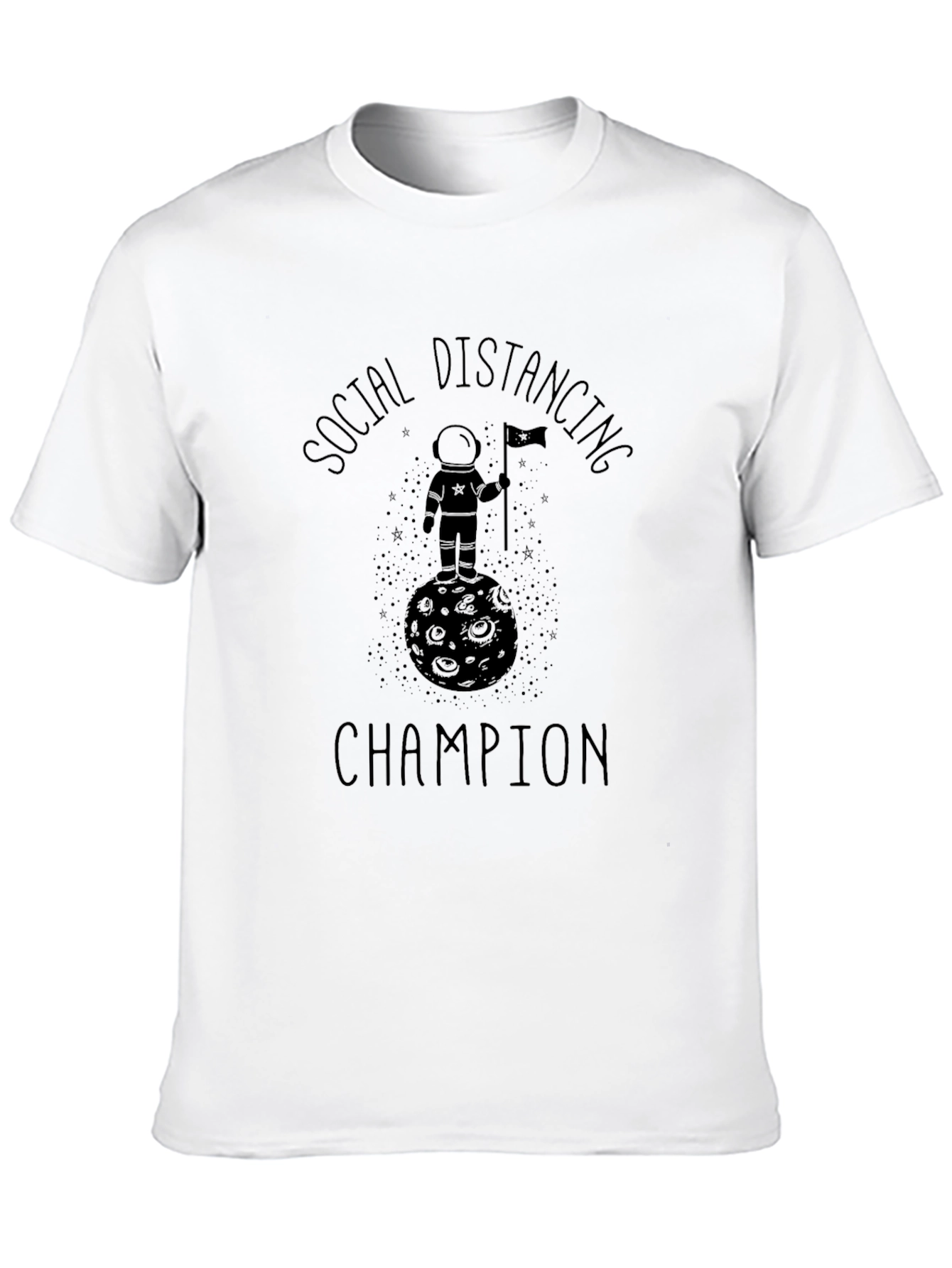 Social Distancing Champion Graphic T-Shirt