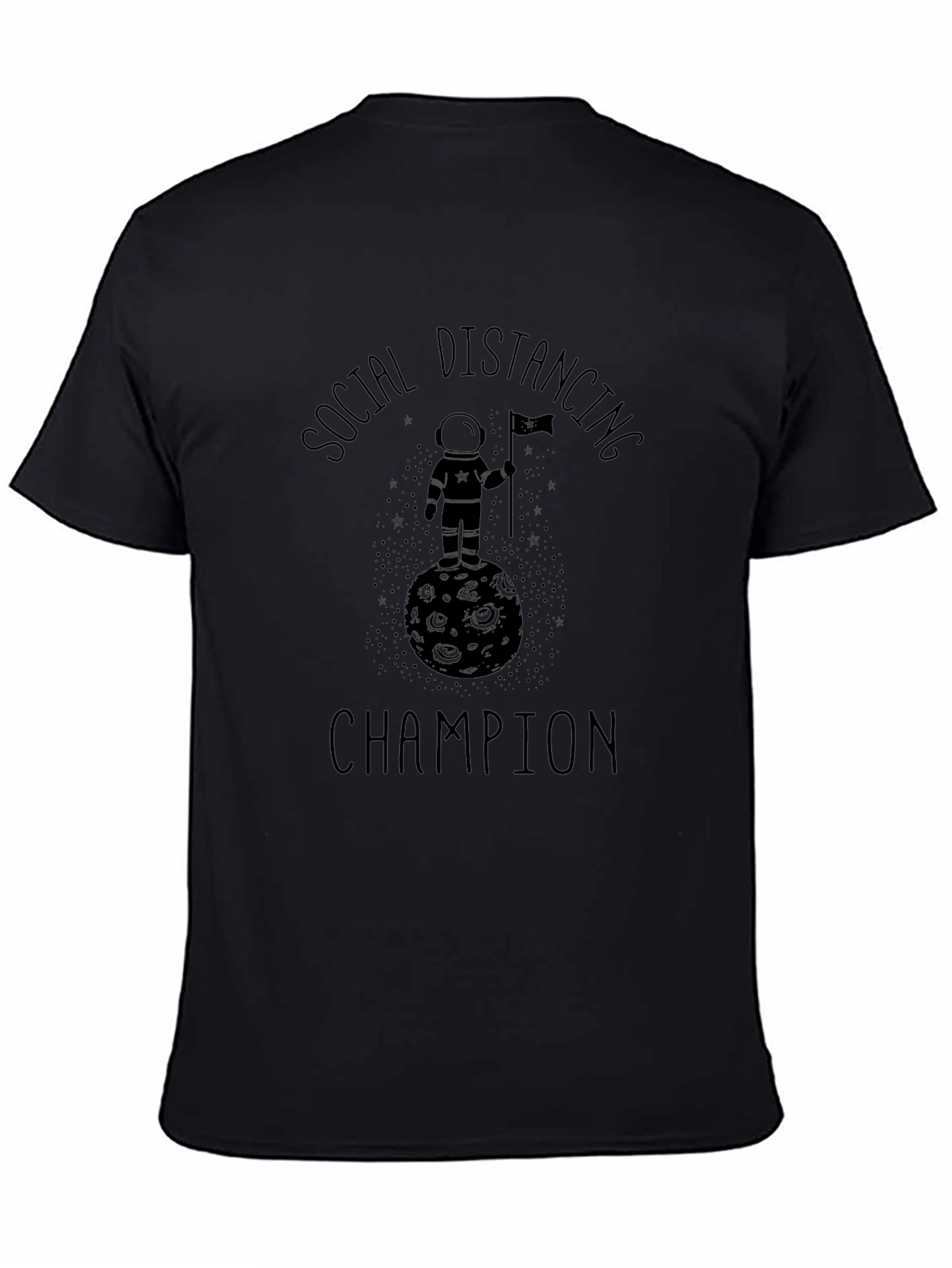 Social Distancing Champion Graphic T-Shirt