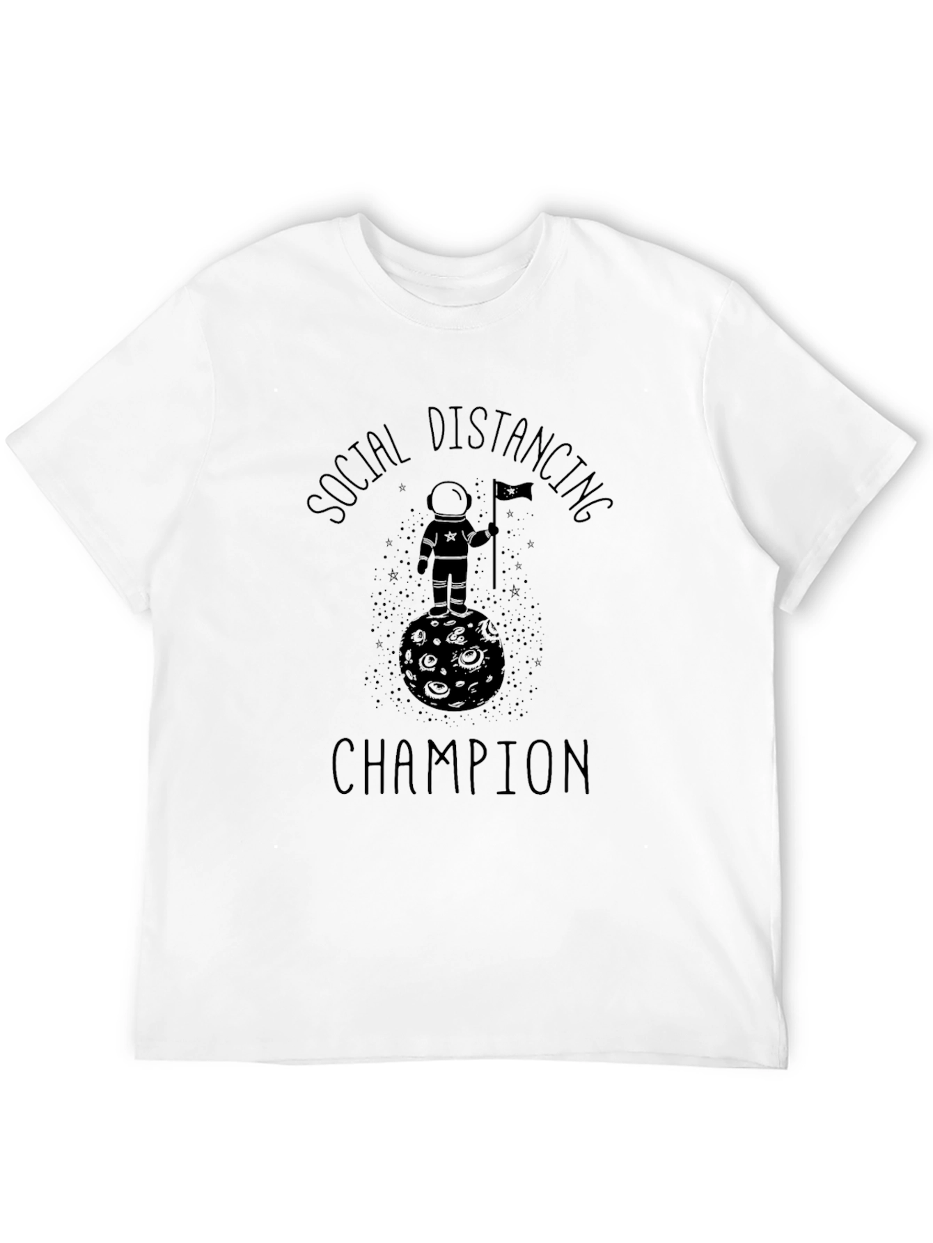 Social Distancing Champion Graphic T-Shirt