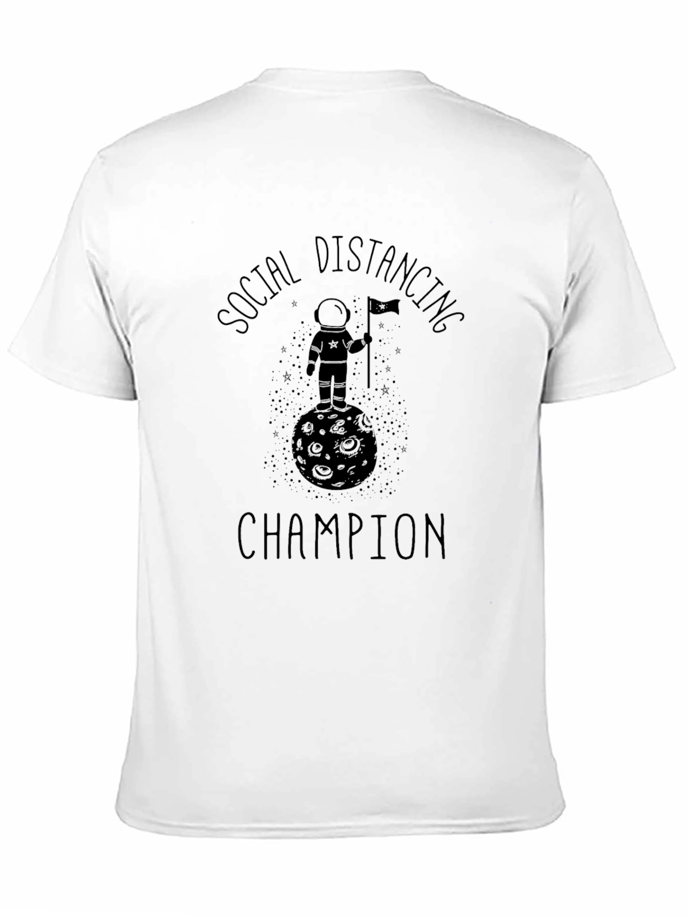 Social Distancing Champion Graphic T-Shirt