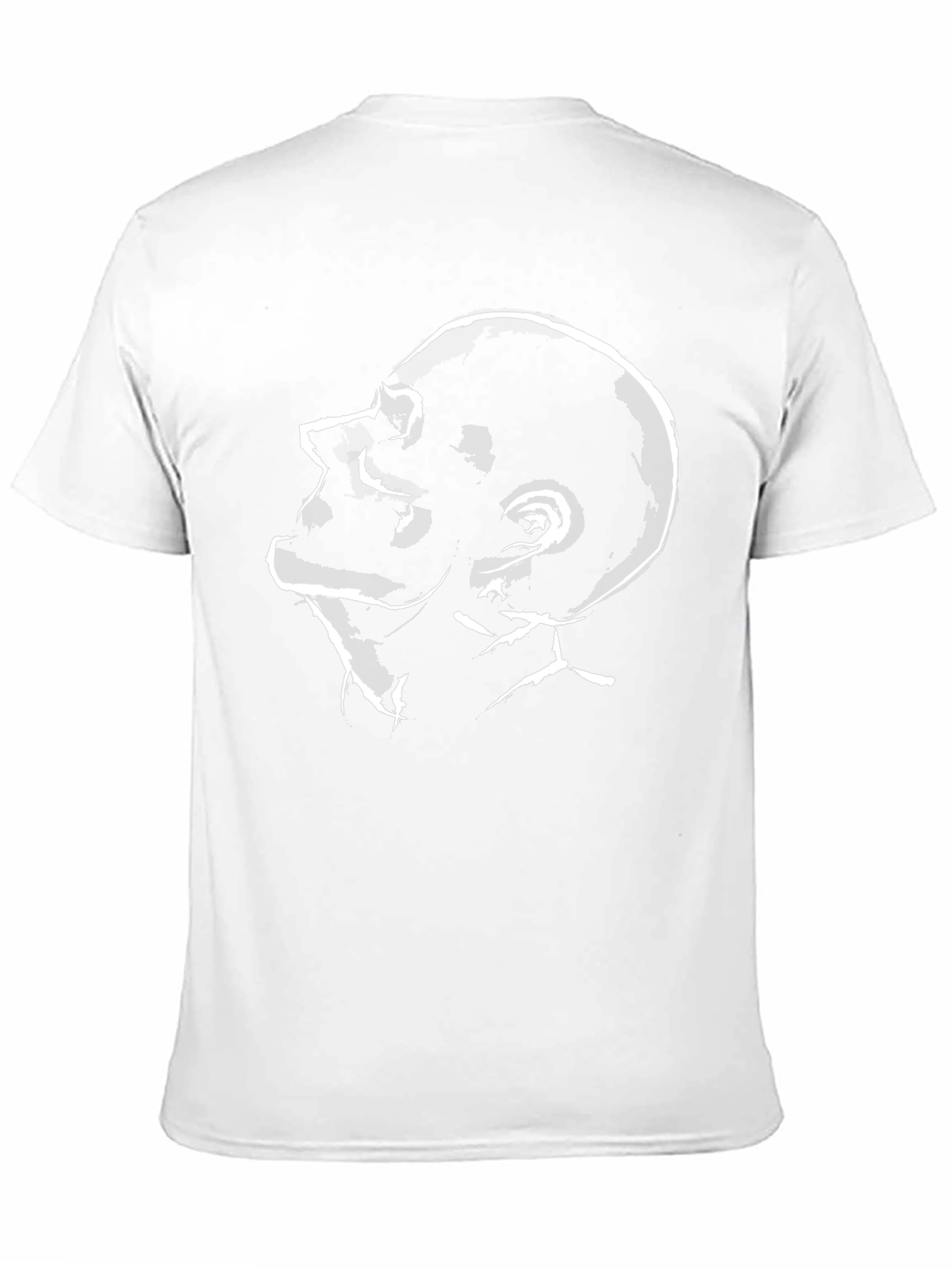 Abstract Profile Graphic Tee - Black