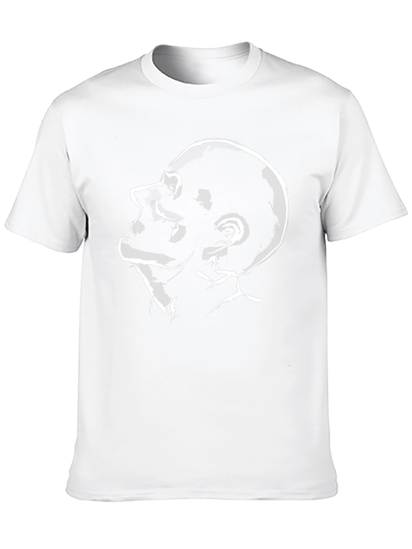 Abstract Profile Graphic Tee - Black