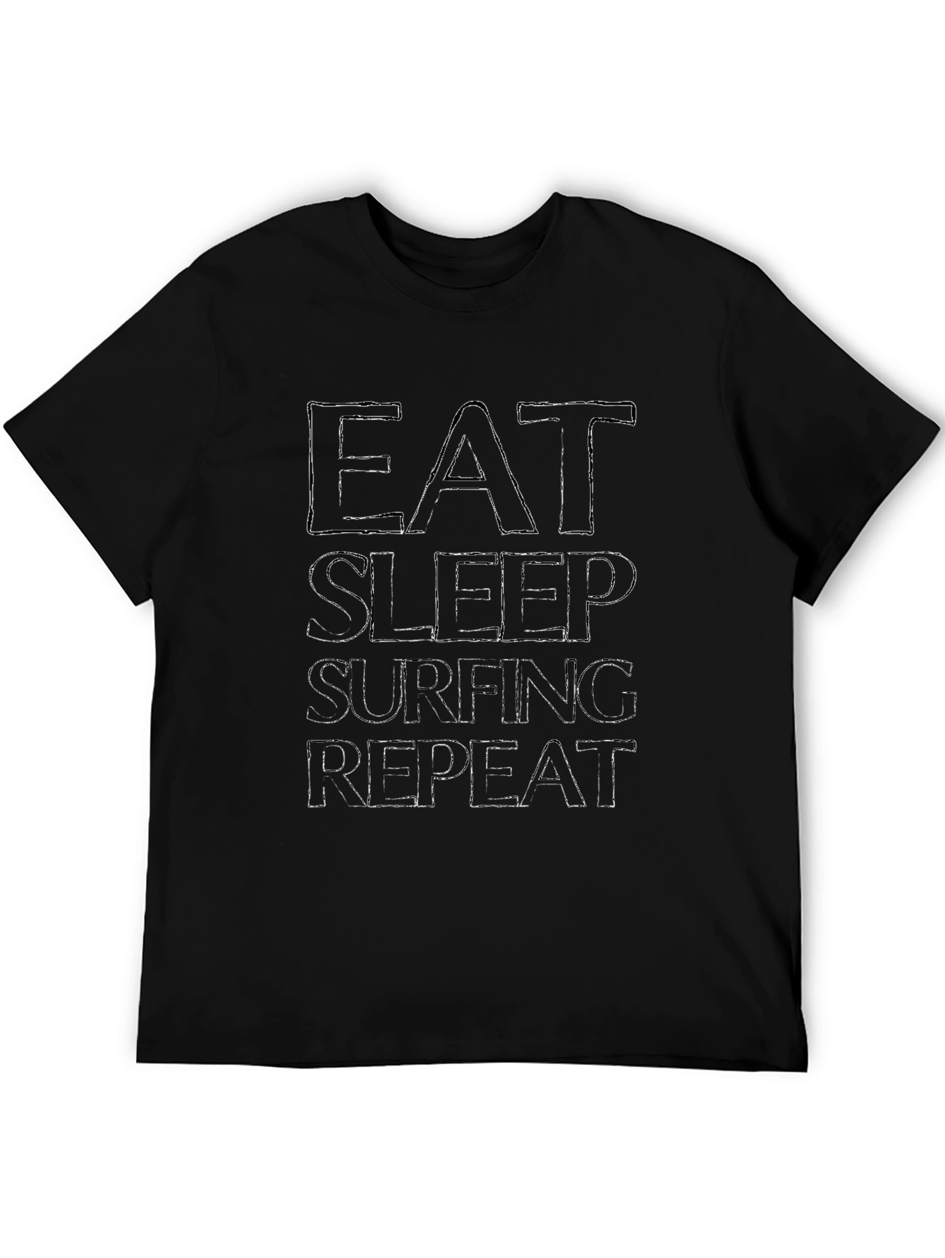 Eat Sleep Surfing Repeat Graphic Tee