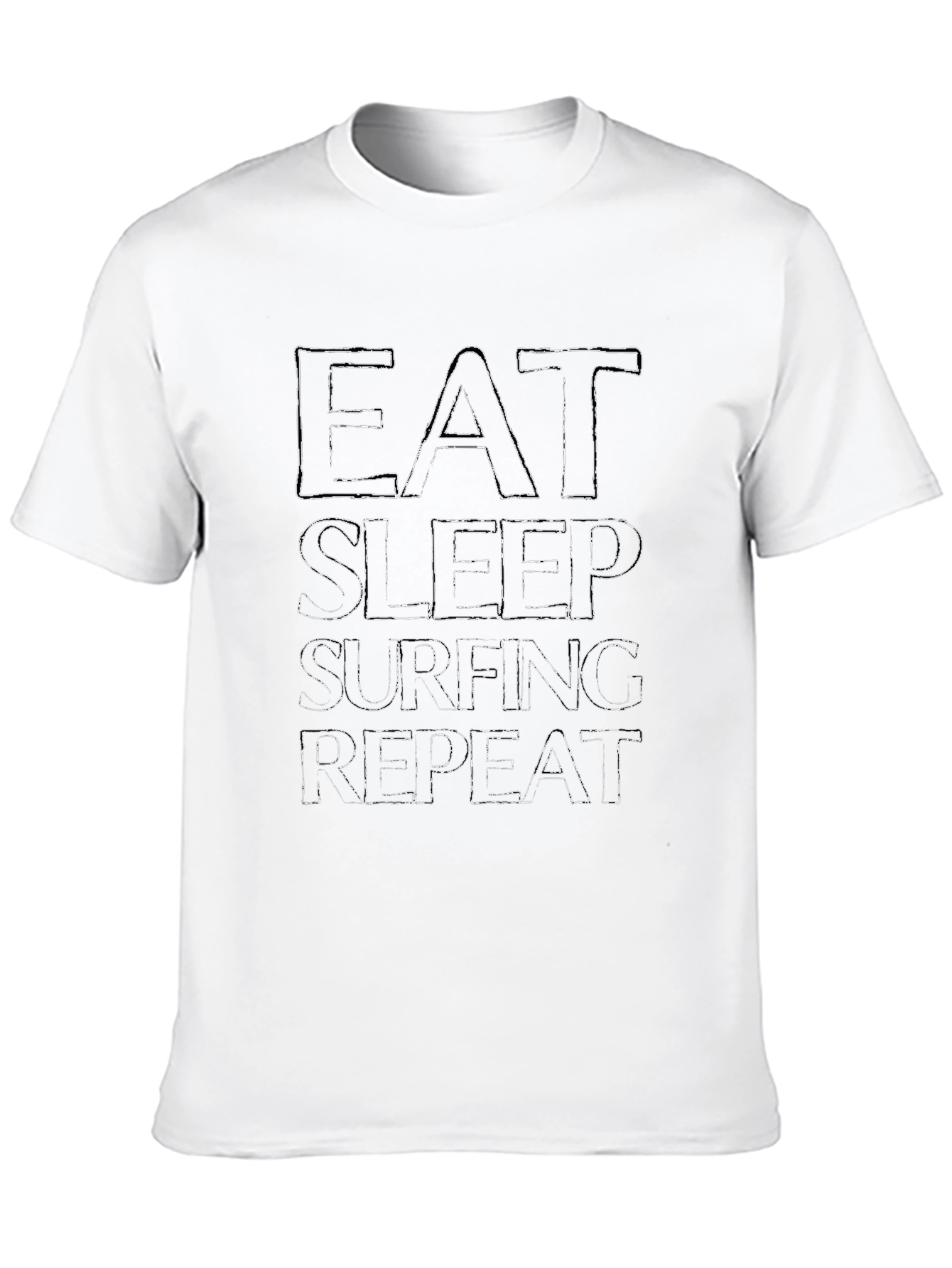 Eat Sleep Surfing Repeat Graphic Tee